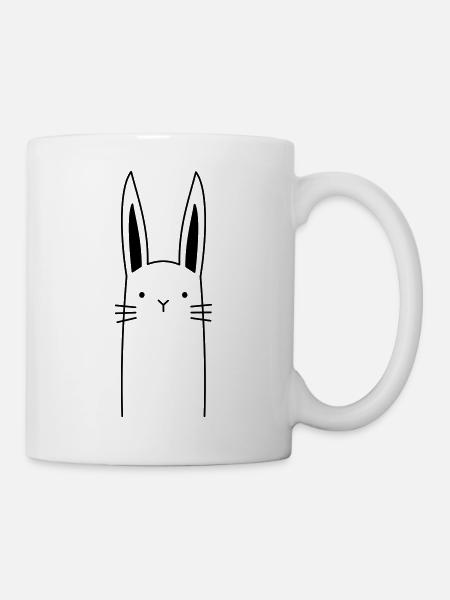 Hase - Tasse - Weiß