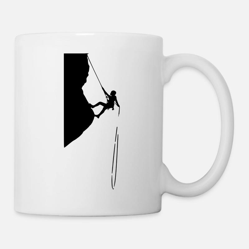 Grimper en rappel - Mug blanc - blanc