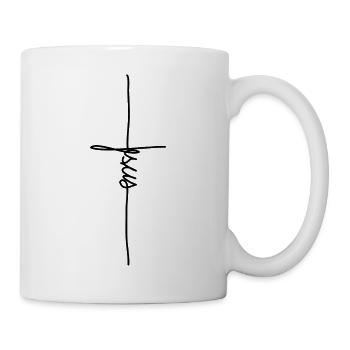 Jesus cross - Mug - white - Right
