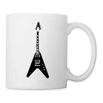 e-gitarre - Tasse - Weiß - Rechts