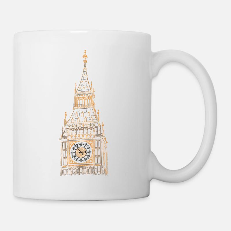 Big Ben Bell Tower in London - Mug - white