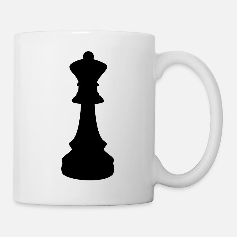 Schach Dame - Tasse - Weiß