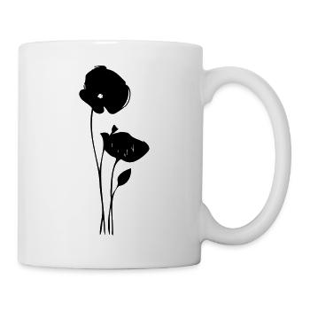 coquelicot - Mug blanc - blanc - Droite