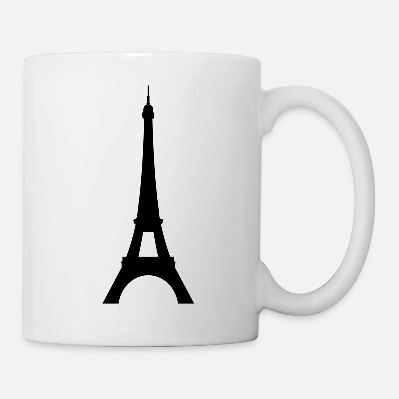 eiffelturm - Tasse - Weiß
