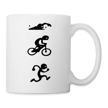 triathlon - Mug blanc - blanc - Droite