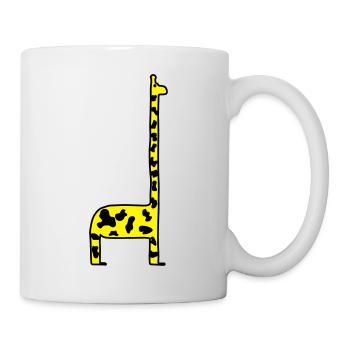 Giraffe Cartoon Africa Safari Zoo Animal Park Giraffes - Mug - white - Right