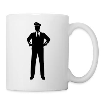 Pilote - Mug blanc - blanc - Droite