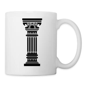 antike_saeule - Tasse - Weiß - Rechts