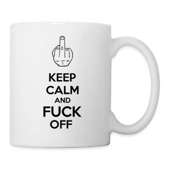 Keep Calm And Fuck Off - Mug blanc - blanc - Droite