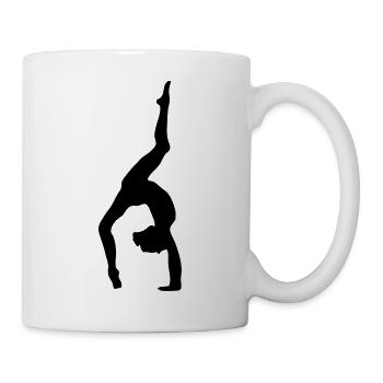 Kunstturnen Bodenturnen Fitness Sport Gymnastic - Tasse - Weiß - Rechts