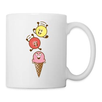 Eis - Tasse - Weiß - Rechts