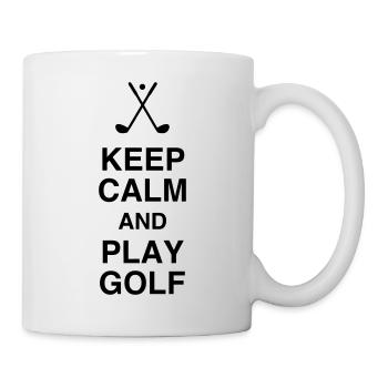 Golf - Sport - Golfer - Club - Green - Game - Play - Mug blanc - blanc - Droite