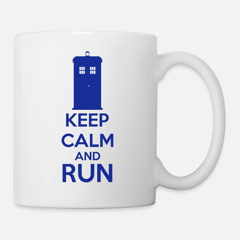 Keep Calm And Run - Mug blanc - blanc