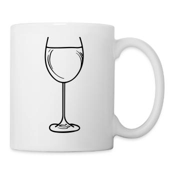 wein glas - Tasse - Weiß - Rechts