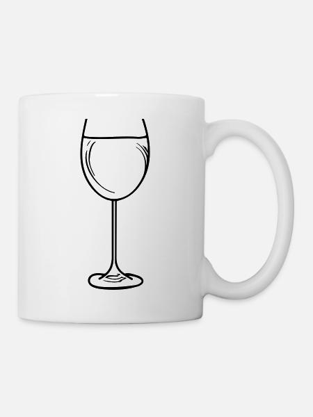 wein glas - Tasse - Weiß