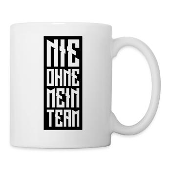 nie ohne mein team - Tasse - Weiß - Rechts