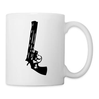 gun gun weapon - Mug - white - Right