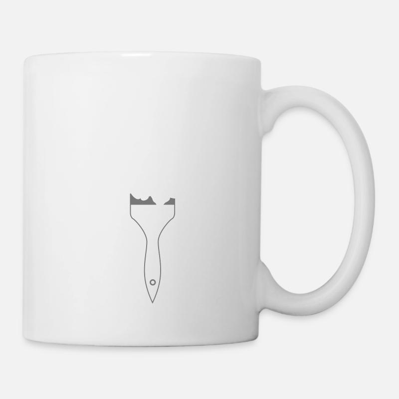 Brush flowers art - Mug - white