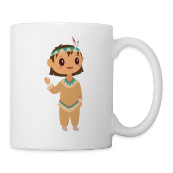 Indianer - Tasse - Weiß - Rechts