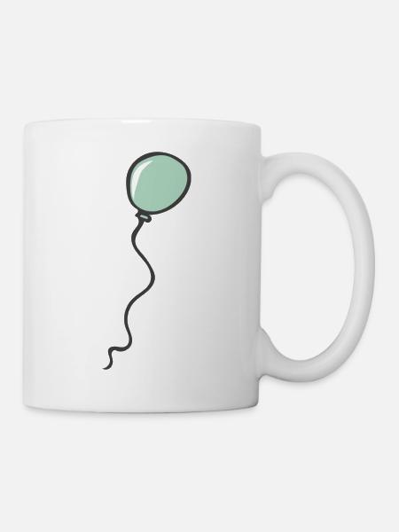 Luftballon - Tasse - Weiß