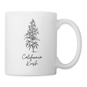 California Kush Cannabis Weed Hanf Kiffen - Tasse - Weiß - Rechts