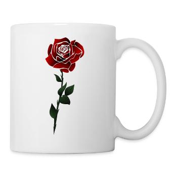 Fleur de roses - Mug blanc - blanc - Droite