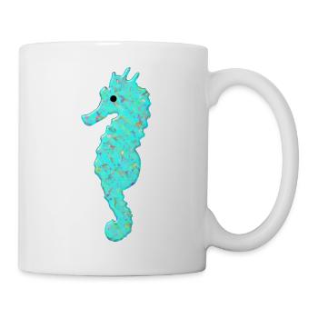 Seepferd, Seepferdchen, - Tasse - Weiß - Rechts