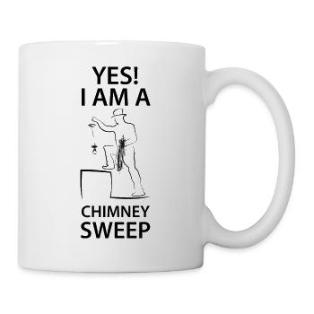 Chimney sweep Schlotfeger - Mug - white - Right