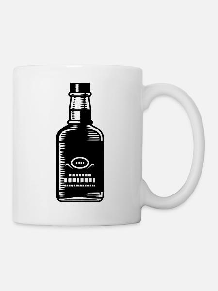 Bottle - Tasse - Weiß