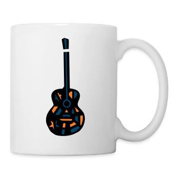 Guitare Acoustique Concert guitare occidentale 1 - Mug blanc - blanc - Droite