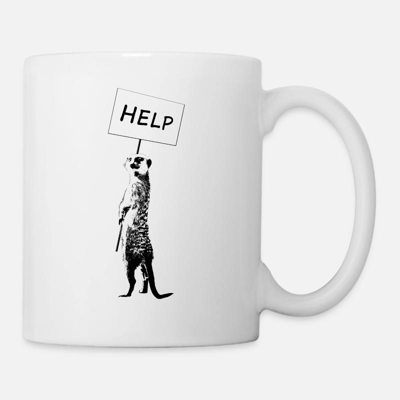 Meerkat / Meerkat / Help / Save the Planet - Mug - white