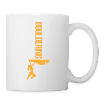 Bouldern - Tasse - Weiß - Rechts