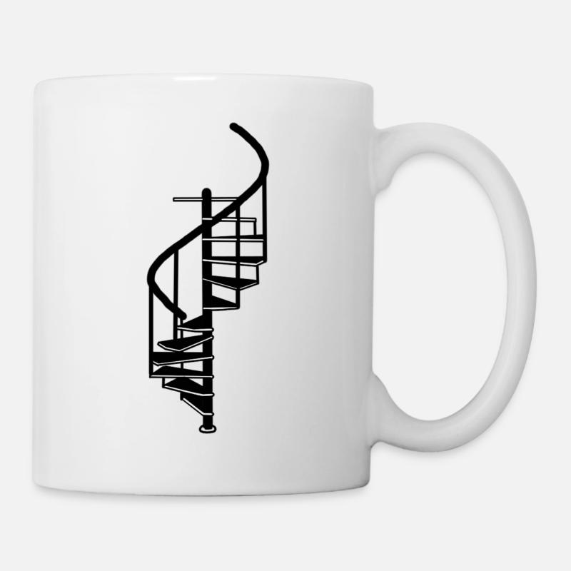 Treppe Design, stairs staircase minimalistic - Tasse - Weiß