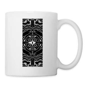 Tribal Abstract Pattern - Tasse - Weiß - Rechts