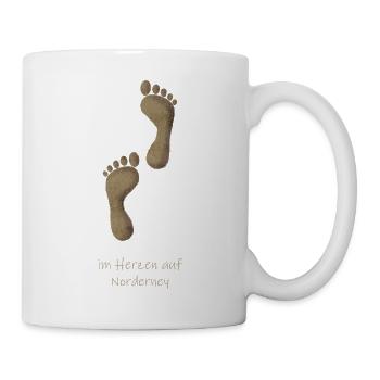 Norderney Sand - Tasse - Weiß - Rechts