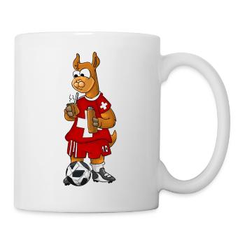 Lama suisse - Mug blanc - blanc - Droite