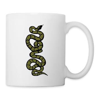 Schlange Python grün - Tasse - Weiß - Rechts