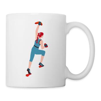 Climbing, Bouldering, Sport Climbing, Climbing Wall Top - Mug - white - Right