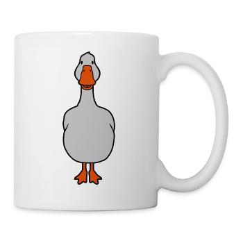 Süße Gans von vorne - Tasse - Weiß - Rechts