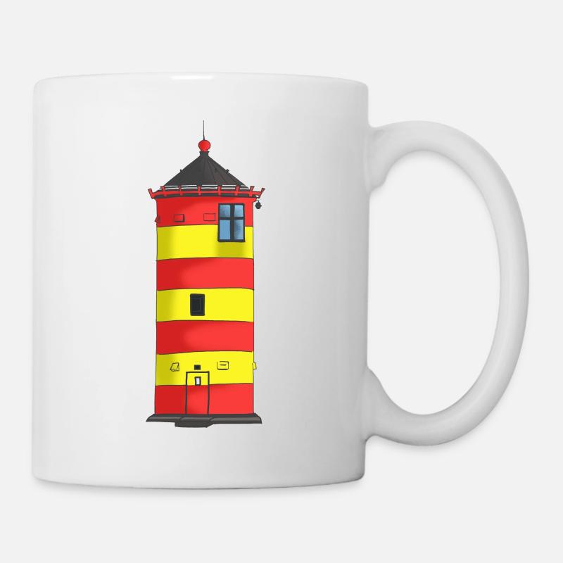 Leuchtturm Pilsum - Tasse - Weiß