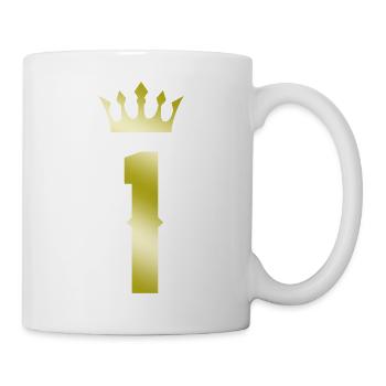 1 Couronne numérique - Mug blanc - blanc - Droite