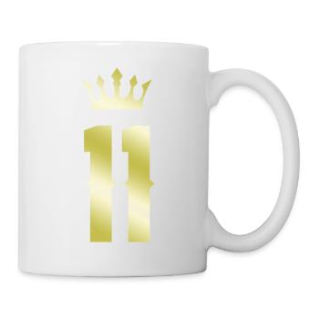 11 Couronne numérique - Mug blanc - blanc - Droite