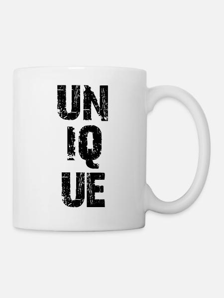 einzigartig - Tasse - Weiß