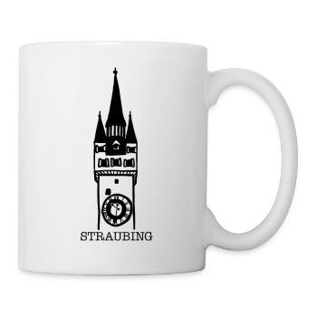 Stadtturm Straubing - Tasse - Weiß - Rechts
