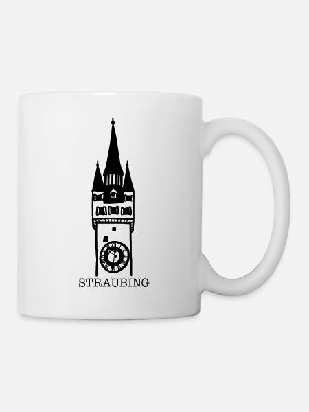 Stadtturm Straubing - Tasse - Weiß