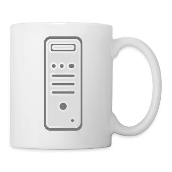 Icon Logo Gehäuse Computer - Tasse - Weiß - Rechts