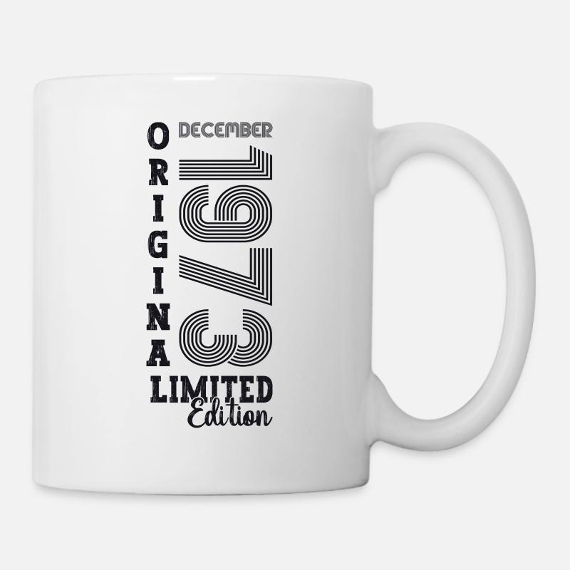 Original Dezember 1973 49. Geburtstag Geschenk - Tasse - Weiß