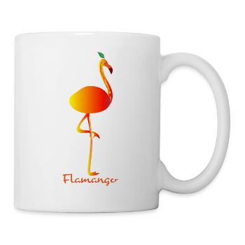 Flamingo Mango - Tasse - Weiß - Rechts