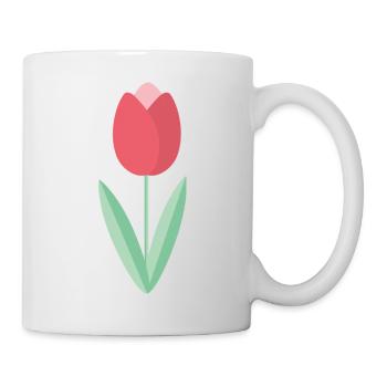 Tulipe - Mug blanc - blanc - Droite