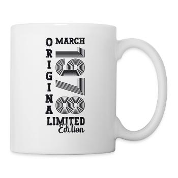 March Born 1978 45th birthday Mann Original - Mug - white - Right